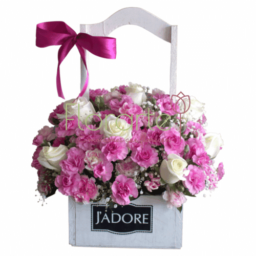 Canasta Blancura de PrincesaLOG Envía flores a la CDMX