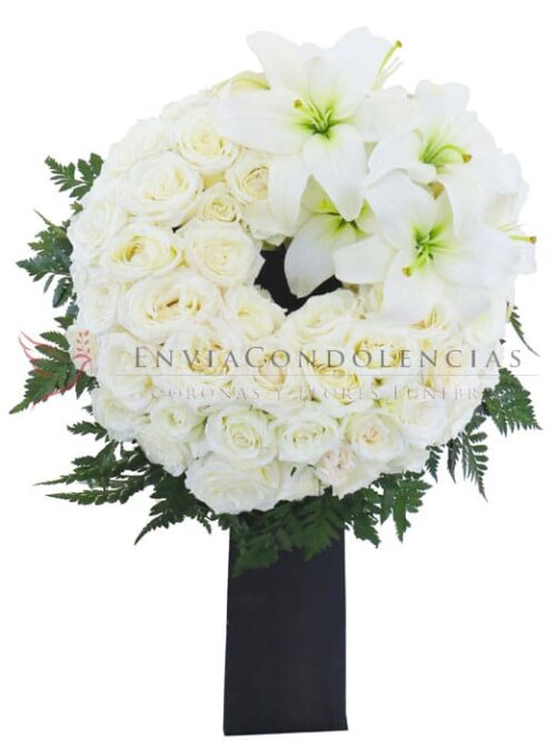 Corona Fúnebre Celestial LOG Envía flores a la CDMX