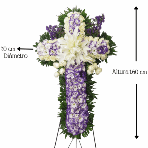 Cruz Floral Cristo Protector MED Envía flores a la CDMX