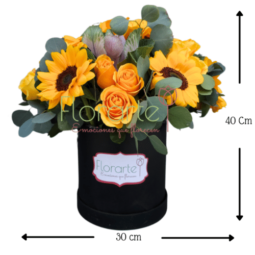 Caja de Flores Encanto de Soles InolvidablesMED