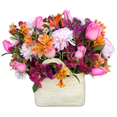 Bolsa Floral: Primavera de Mamá