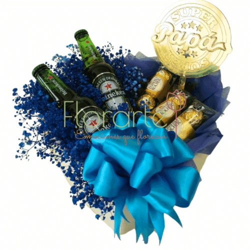 Corazón Floral: Heineken Blue