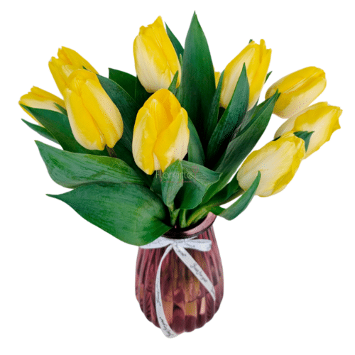 Arreglo Floral Tulipanes Sunrise 1LOG