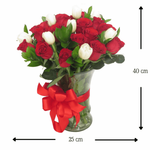 Línea Bouquet Lunares Blancos Línea Bouquet Lunares Blancos